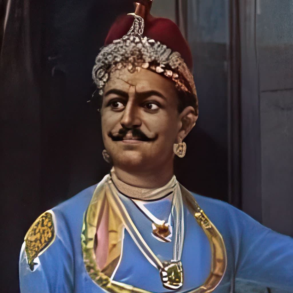 Duryodhana, character in the Krishna Dharma Mahabharata companion: Eldest Kaurava who crowns Karna king of Anga and gains a powerful ally.