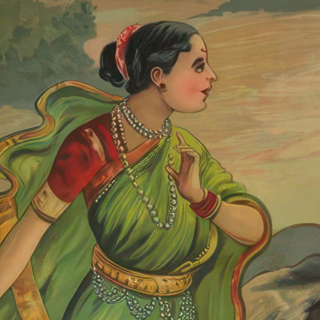 Hidimbi, character in the Krishna Dharma Mahabharata companion: Rakshasi who loves Bhima and becomes Ghatotkaca's mother.