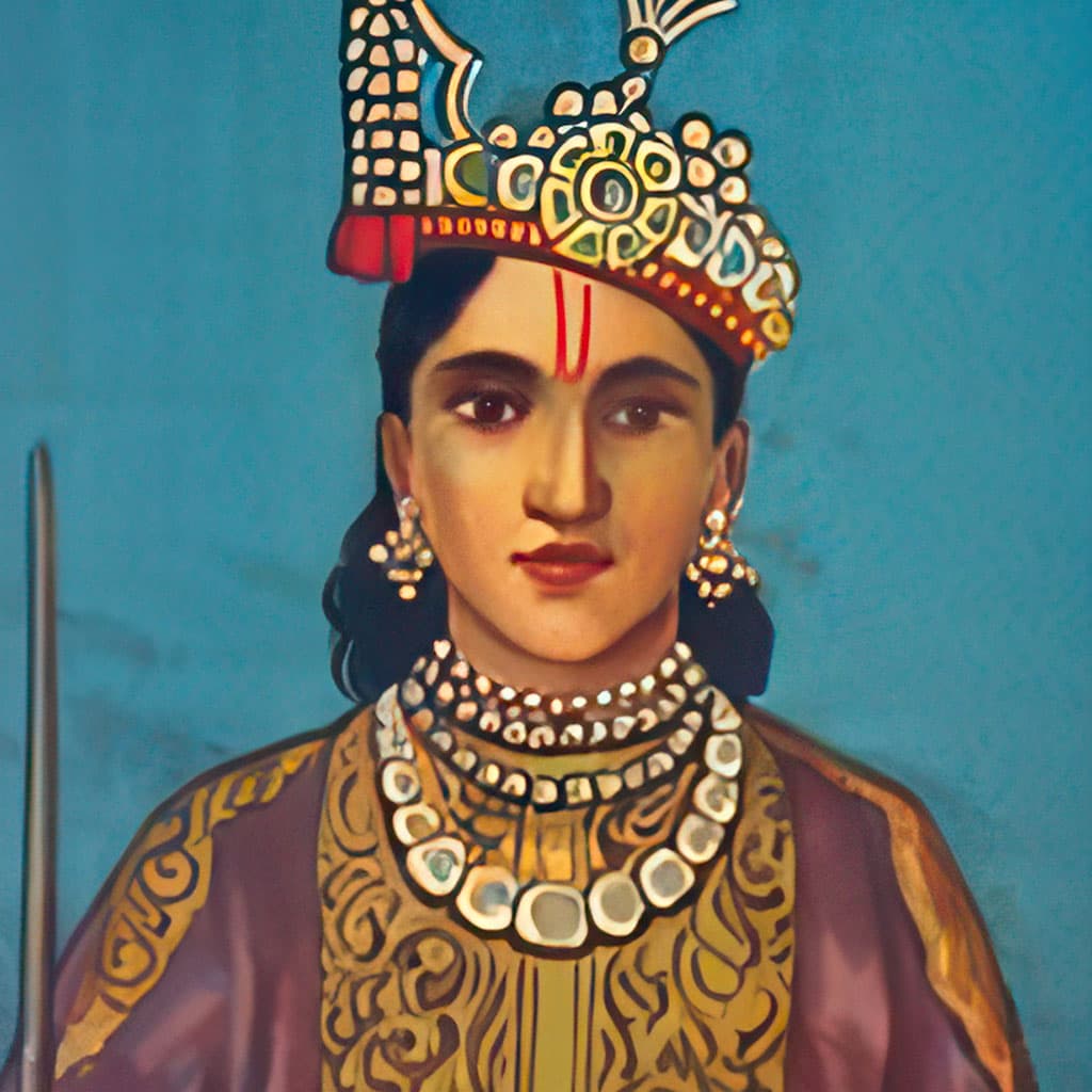 Nakula, character in the Krishna Dharma Mahabharata companion: Son of Madri and one of the Asvini twins, born alongside Sahadeva.