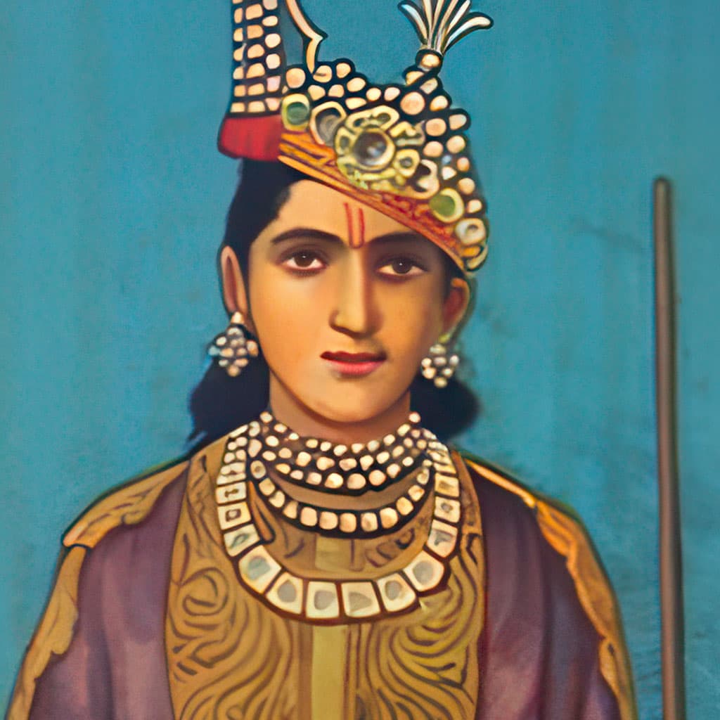 Sahadeva, character in the Krishna Dharma Mahabharata companion: Son of Madri and one of the Asvini twins, born alongside Nakula.