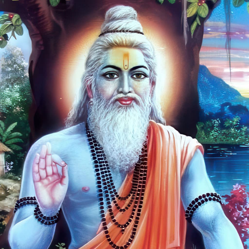 Vyasa, character in the Krishna Dharma Mahabharata companion: Sage who fulfills Gandhari's boon and warns Satyavati of the coming Kuru destruction.